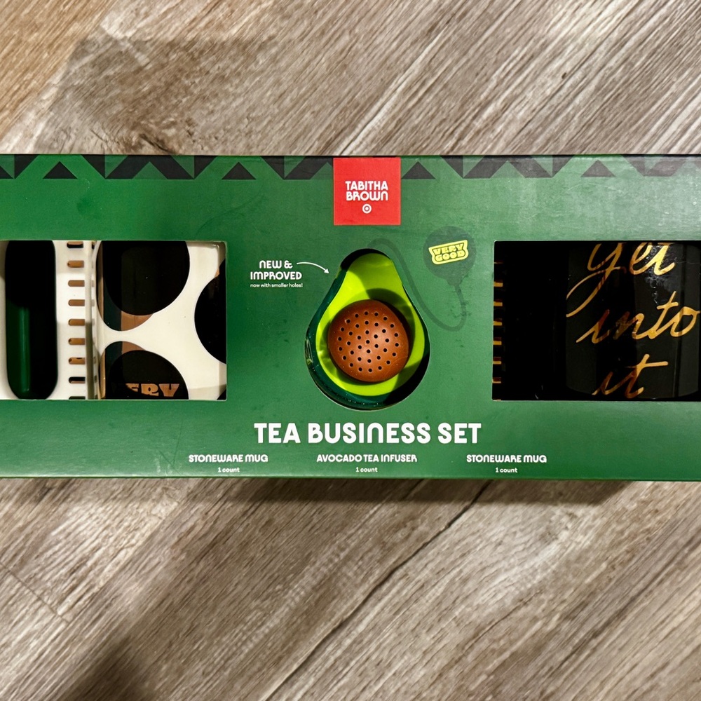 Tabitha Green and Brown Tea Business Set